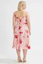 Women's Plus Size Sweetheart Neck Sleeveless Floral Midi Woven Dress Functional Sports - 6