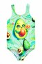 Girls' Swimsuit Cute Avocado Printed Green Patterned Comfortable Quick Dry Sea Pool Beach Swimwear