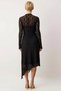 Women's Mock Neck Long Sleeve Asymmetrical Fit Maxi Knitted Dress Durable - 6