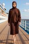 Women's Mock Neck Low Arm Long Arm Bodycon Fit Sandy Knitted Dress Functional Durable Stylish