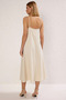 Women's Crew Neck Thin Straps Sleeveless A-Line Midi Dress Sport - 6
