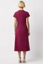Women's Degaje Collar Low Sleeve A-Line Midi Woven Dress Functional Durable Quality Sports - 5