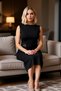 Women's Crew Neck Sleeveless Bodycon Midi Dress Plus Size Sandy Fabric Functional Aesthetic - 4