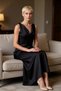 Women's Degaje Collar Sleeveless A-Line Satin Maxi Dress Woven Fabric Functional - 3
