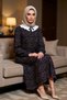 Women's Peter Pan collar Standard Sleeve Long Sleeve a Line Mold Dress Functional Modern - 4
