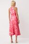 Women's Degaje Collar Sleeveless Satin Shift Mold Midi Dress Functional Durable Quality Sports - 6