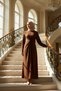Women Shirt Collar Standard Sleeve Maxi Dress Functional Durable Quality Comfortable Aesthetic - 3