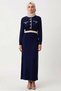 Women's Crew Neck Standard Sleeve Knitwear Mold Maxi Dress Functional Quality - 5