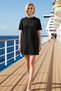 Women's Crew Neck Long Sleeve Standard Sleeve Fit Shift Dress Functional Durable Aesthetic