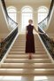 Women's Mock Neck Sleeveless Maxi Dress a Line Fit Knitted Sandy Fabric Stylish - 3