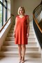 Women's V-Neck Sleeveless Crinkle Textured Plus Size Shift Mold Dress Functional Durable Stylish - 3