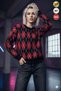 Women's Black Burgundy Small Diamond Pattern Sweater Xs-S-M Size Compatible Standard Size Soft Knitwear Sweater - 4