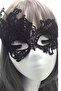 Stylish Black Lace Half Face Mask, Intricate Phoenix Designi-Party & Halloween Accessory - 2