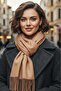 Women's Soft Textured Four Seasons Wearable Vegan Pashmina Shawl Scarf - 7