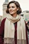 Women's Soft Textured Four Seasons Wearable Vegan Pashmina Shawl Scarf