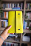 Genuine Leather Yellow Book Cover – Handmade Snap-On Yellow Leather Notebook Cover & Yellow Book Cover - 5