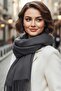 Women's Soft Textured Four Seasons Wearable Vegan Pashmina Shawl Scarf