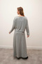 Silva Touch Gray Dress Blouse Set - 4
