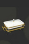 Buffet warmer, rectangular serving dish, 12 cm, with a unique and elegant design. - 3