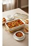 Buffet warmer, rectangular serving dish, 12 cm, with a unique and elegant design. - 4