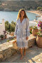 100% Cotton Tasseled Hooded Hürrem Bath Sauna Pool Beach Women Men Unisex Peshtemal Bathrobe with Pockets