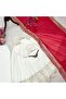 White Chinnon Silk Gown Pant & Dupatta Set - HRT4500 | White - 7