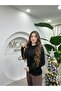 Women's Thin Knit Black Long Sleeve L Stretch Fabric Soft Knitwear Sweater-Badi - 5