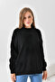 Heart Patterned Thin Oversize Knitwear Sweater - 6