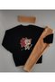 Three Yarn Velvet Leggings Girl's Suit - 2