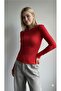 Red Slim Fit Long Sleeve Body with Fleece Inside for Autumn, Winter Body123 - 3