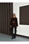 Women's Belt Detailed Blazer Jacket Shoulder Pad Piece and Lined New Season Stylish Outerwear