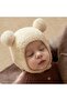Baby Beanie with Teddy Bear Ears Plush Welsoft Winter Hat 0-24 Months - 3