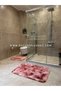 Batik Rabbit Salmon Non-Slip Based 2-Piece Bathroom Rug Set