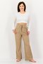Women Regular Fit Ribbed Sleepwear Bottom, Brown - 2