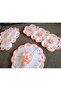 Hand Knitted Bride and Groom Gift Set 3-Piece Bath Towel Set Dowry White-Salmon Color - 2