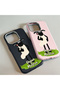 iPhone 15 Pro Max Compatible Black Leather Textured Silicone Protects Camera Shock-Absorbing Case Cover - 7