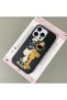 iPhone 15 Pro Compatible Black Leather Textured Silicone Protects Camera Shock-Absorbing Case Cartoon - 3