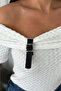 Women's Buckled Off-Shoulder Blouse – Urban Accent - 3