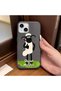 iPhone 14 Plus/15 Plus Compatible Gray Leather Textured Silicone Protects Camera Shock-Absorbing Case Cover