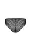 Anna 2736 Lace Low-Cut Bra and Panty Set - Unpadded Black - 8