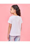 Girls White Printed T-Shirt - 3