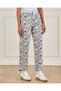 Senior Girls White Printed Track Pants