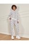 Senior Girls White Printed Track Pants - 5