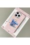 iPhone 15 Pro Max Compatible Pink Leather Textured Silicone Protects Camera Shock-Absorbing Case - 3