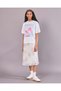Senior Girls White Floral Print Interlock Oversize T-Shirts - 2