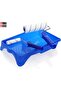 Plastic Paint Tray 4 Inch Blue for Rollers & Brushes, DIY Painting Tool - 4