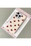 iPhone 15 Pro Max Compatible White Leather Textured Silicone Protects Camera Shock-Absorbing Case Heart - 3