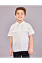 Boys White Short Sleeve Oversized Shirt