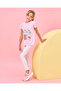Girls Pink Flower Sequins T-Shirt - 5