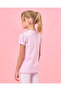 Girls Pink Flower Sequins T-Shirt - 3